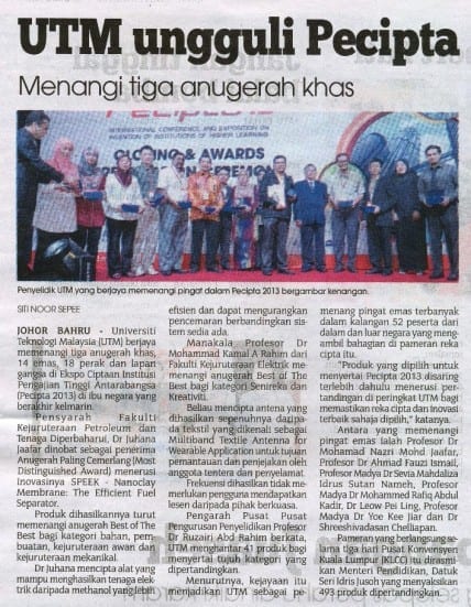 11112013 - UTM ungguli Pecipta [Sinar Harian-Berita Johor]-1