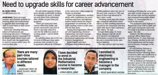 Need to upgrade skills for career advancement - the Star 28 Jan 14 2
