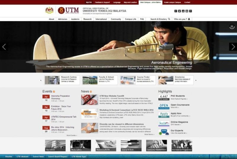 New image of www.utm.my