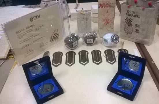 Pina Product and Silver Awards won by it in 2010 Industrial Art and Technology Exhibition (INATEX).