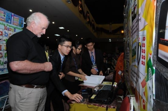 Part of the innovative products produced by educators at Konvensyen Antarabangsa Jiwa Pendidikan 2014 at Dewan Sultan Iskandar, UTM Johor Bahru