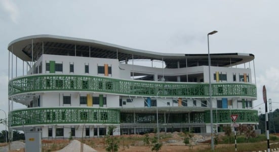 The external view of new UTM Faculty of Science building.