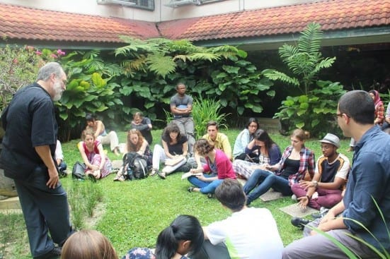 Prof. Larry Susskins from MIT giving lectures at participants of MIT-UTM Practicum Visit in January 2014.