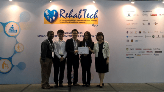 UTM team after winning the pitching award in Singapore
