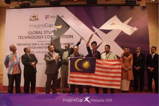 UTM InnovaBoard Winner Innovation and Winner Overall with Malaysia Flag 1