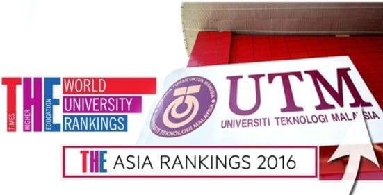 UTM achieve success in THE ranking 2016