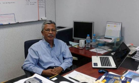 Prof. Dato' Dr. Ahmad Darus at his office
