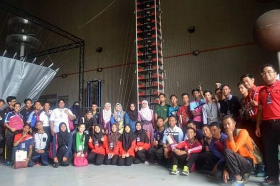 The Little Stars participants visiting the Institute of High Voltage and Current (IVAT) at UTM Johor Bahru