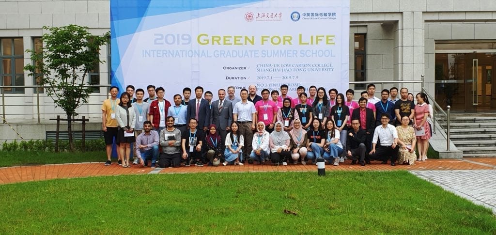 All participants of the China-UK 2019 LCC Graduate Summer School