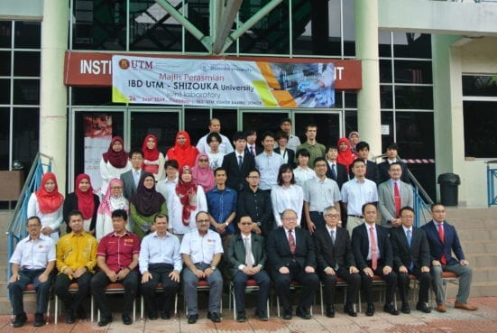 Group Photo of the Opening Ceremony of the “IBD UTM – RISGT, Shizuoka University Joint Laboratory” for Bioprocess Industrilization Platform