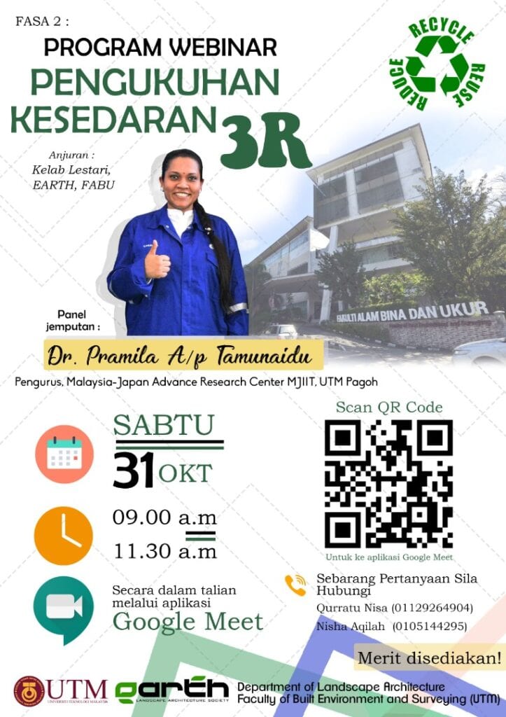 WEBINAR FABU: Kempen Kesedaran 3R  UTM NewsHub