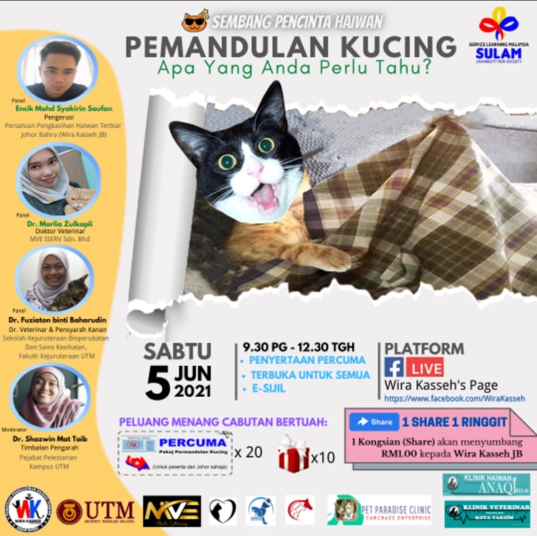 Utm Semai Kesedaran Masyarakat Perlunya Mandulkan Kucing Utm Newshub