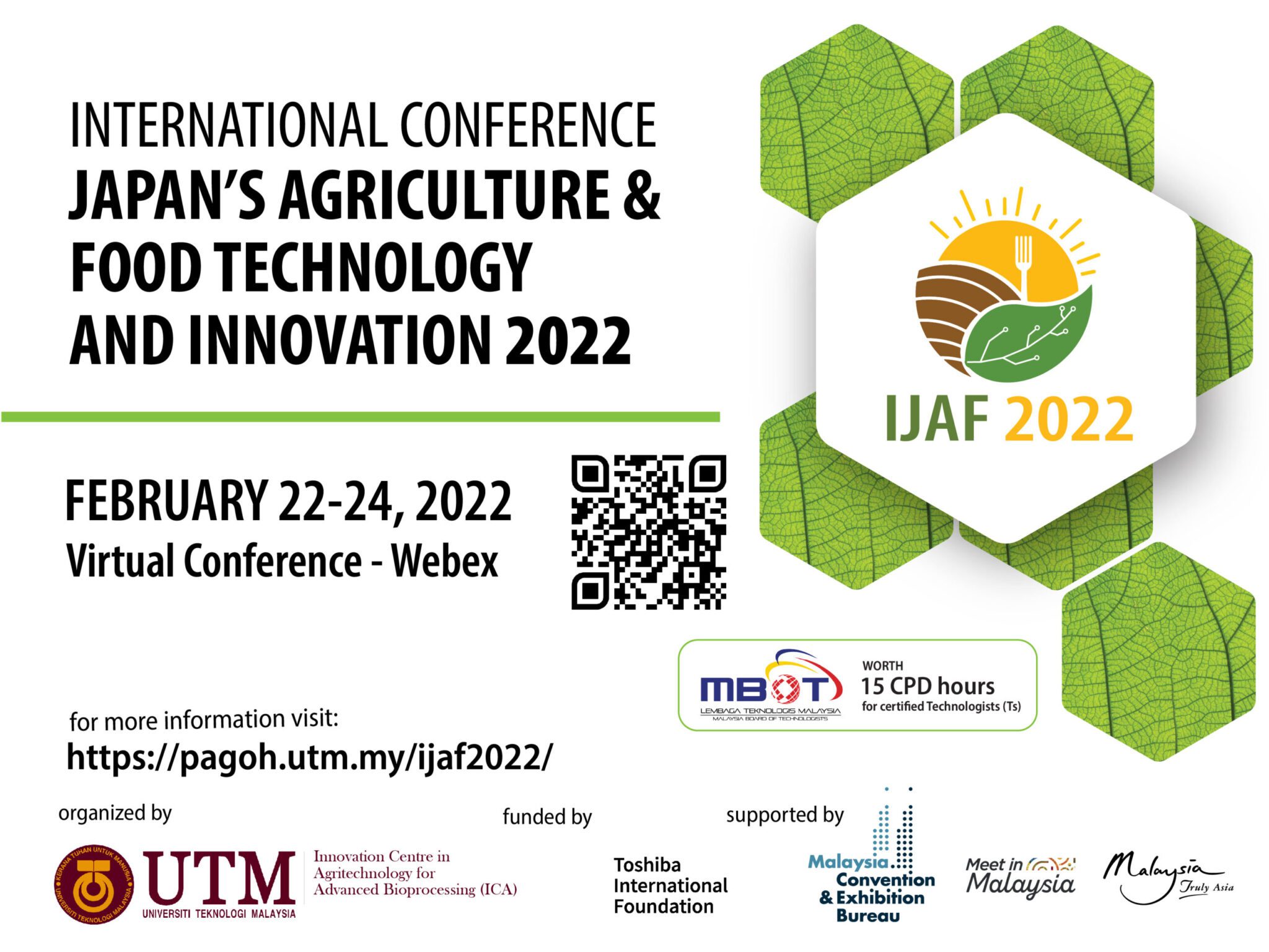 日本の農業、食品技術、イノベーションに関する国際会議（IJAF 2022）