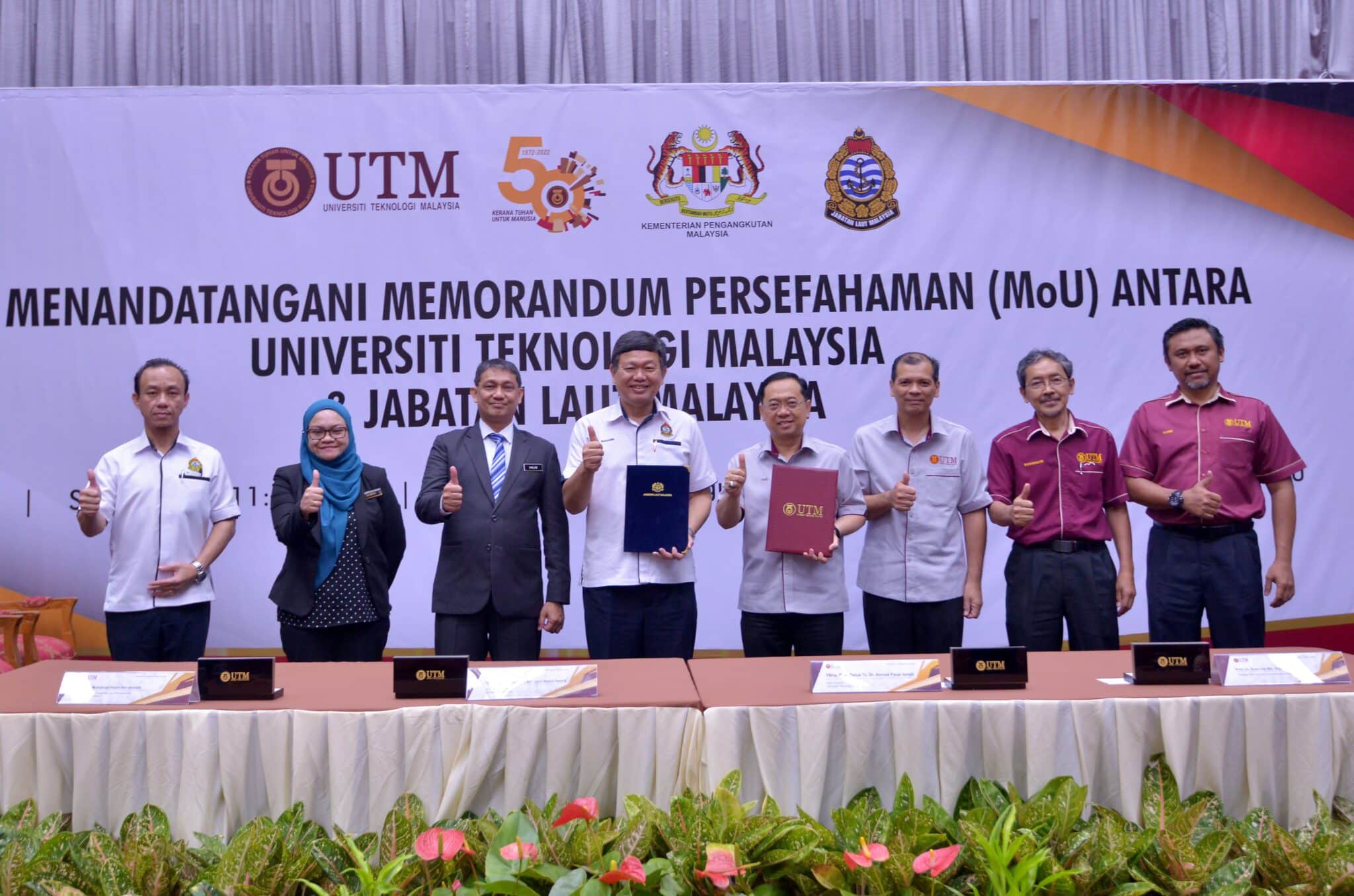 UTM-Jabatan Laut Malaysia meterai MoU perkukuh kerjasama sektor maritim
