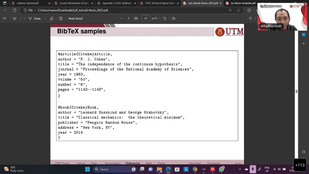 sps utm thesis format