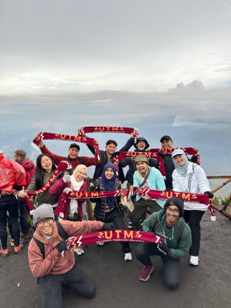 Group of UTM Students at he Top of Bromo Mountain