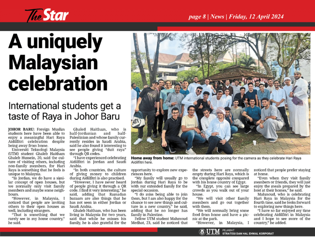 A uniquely Malaysian celebration [The Star Nation ]