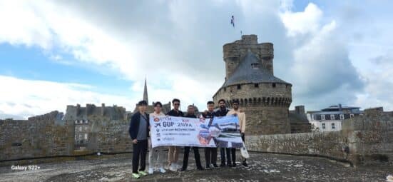 Top of the hotel de ville, city hall of Saint-Malo