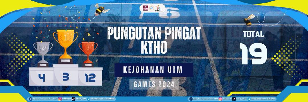 Medals collected by KTHO athletes in UTM GAMES 2024