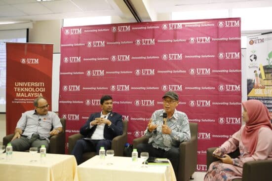 Prof. Dr. rer. Nat. Hesham Ali El-Enshasy, Director of ICA UTM Pagoh Campus; Dr. Ting Seng Ho from Back2Nature Sdn. Bhd.; and Dr. Faizal Hamid from the Malaysian Bioeconomy Development Corporation Sdn. Bhd.—and to Dr. Raihana Binti Ridzuan, who skillfully moderated the forum on "Sustaining Life – Soil Health and Its Role in Food Security."