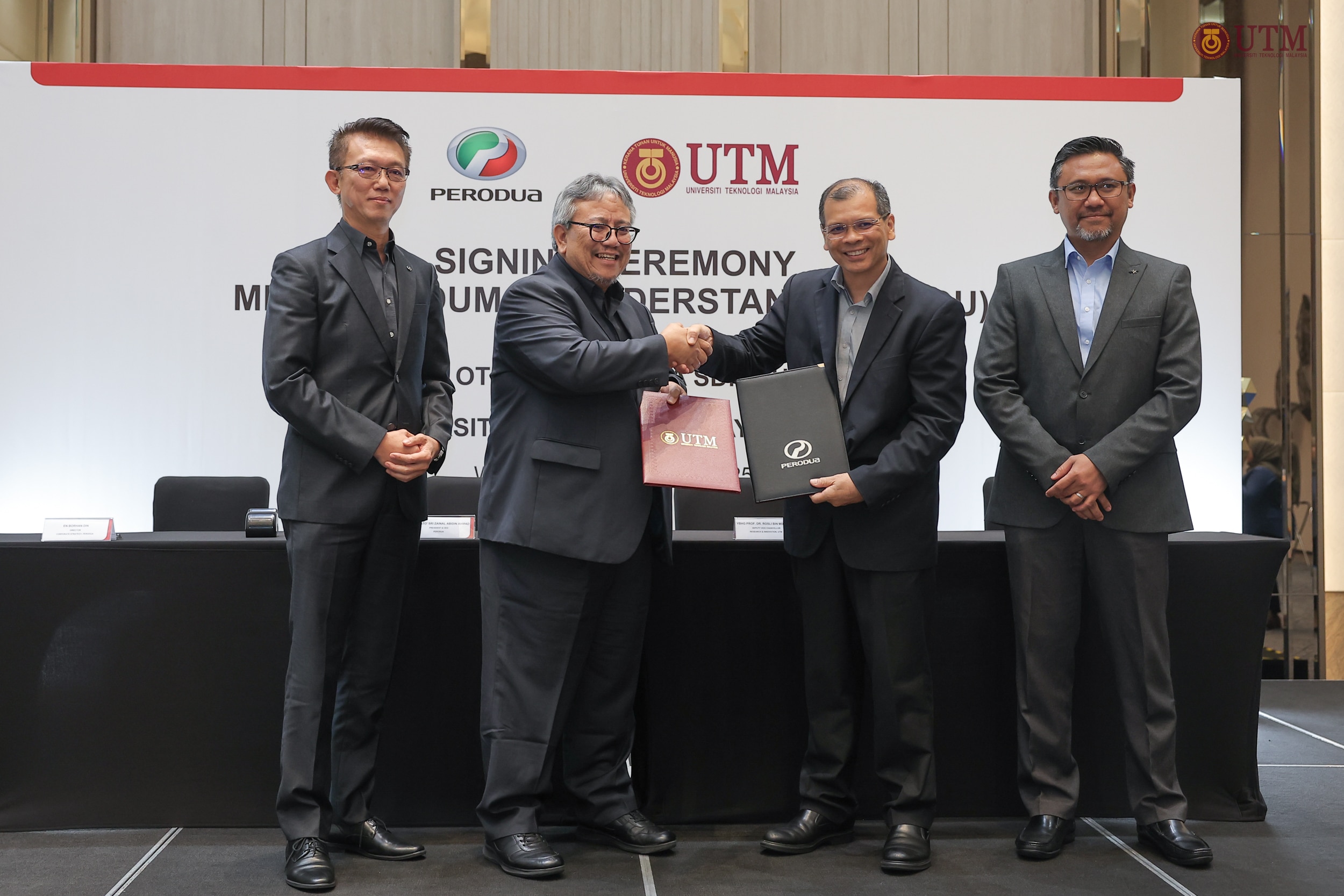 PERODUA-UTM MoU Exchange