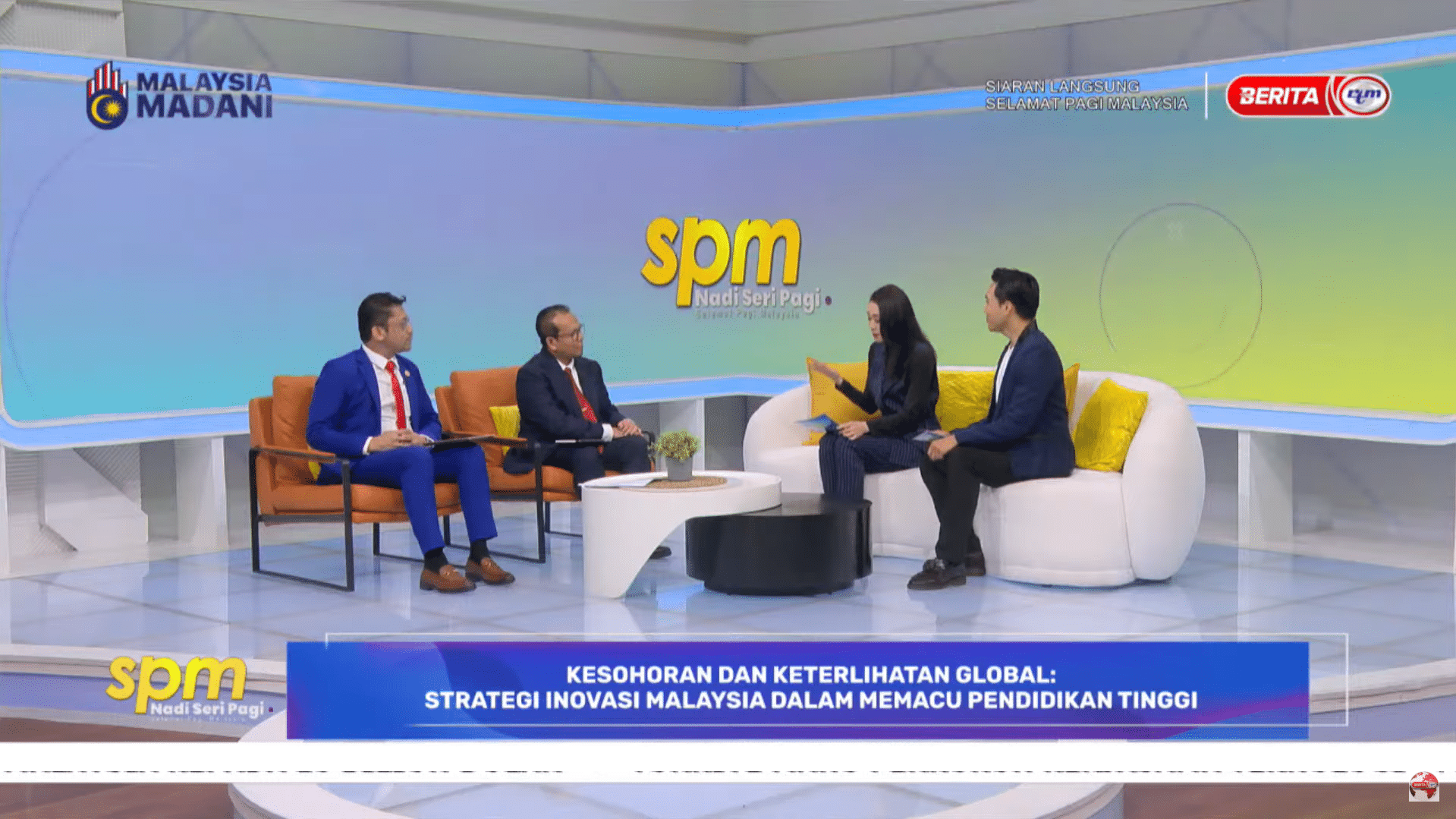 Kesohoran dan Keterlihatan Global; Strategi inovasi Malaysia dalam memacu pendidikan tinggi [RTM Selamat Pagi Malaysia] ()