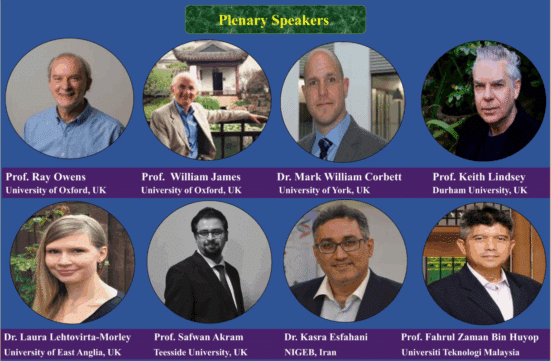 Figure 1 List of conference plenary speakers.