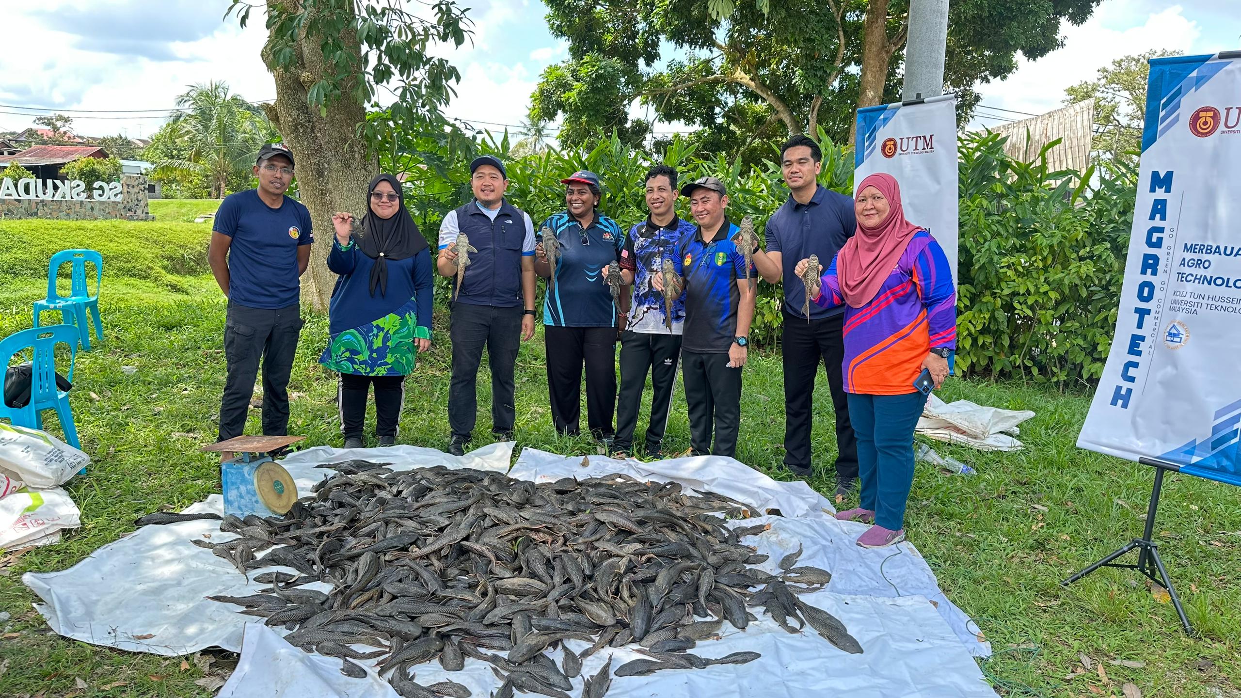 Ikan bandaraya yang berjaya ditangkap bagi tujuan pemuliharaan sungai