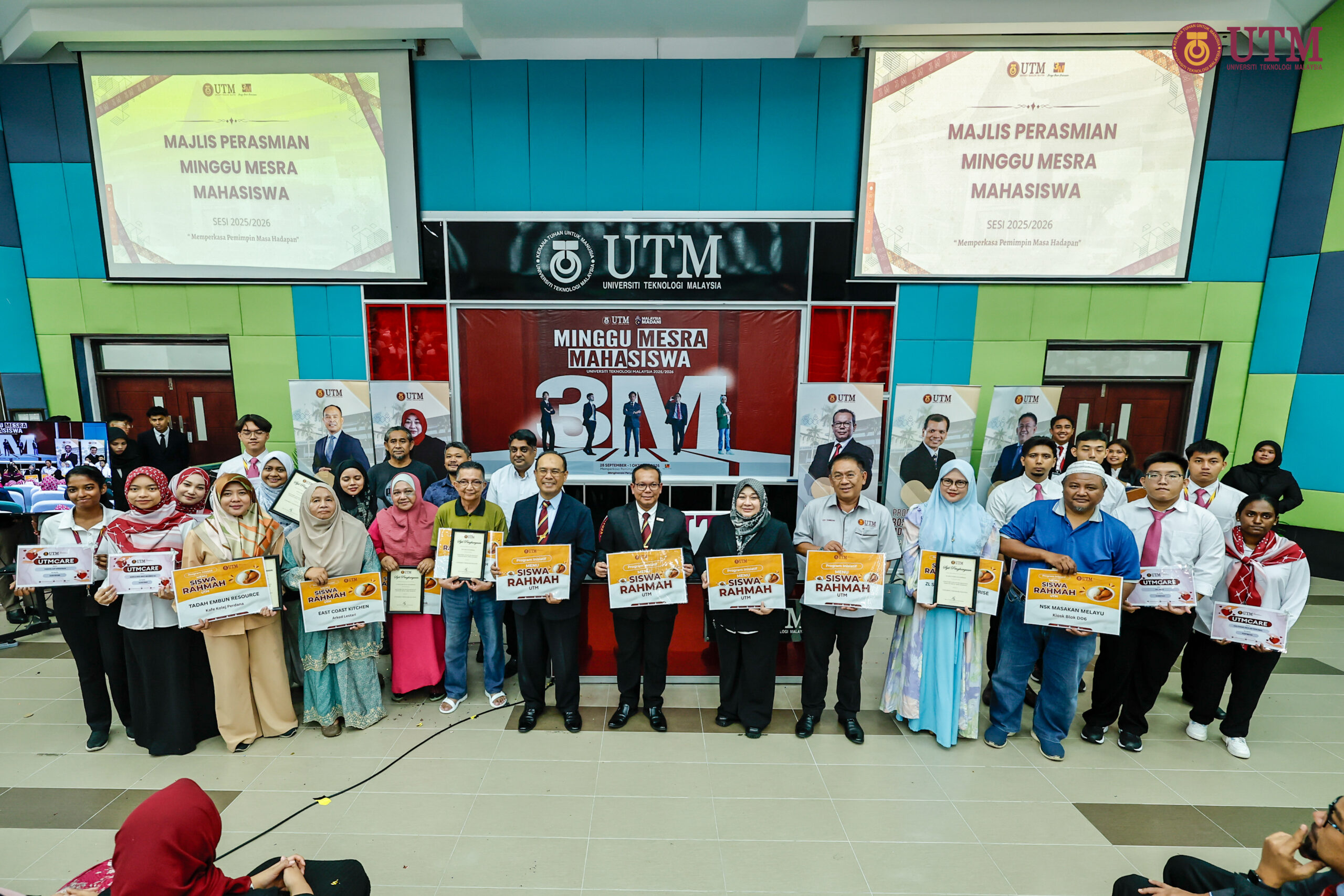 UTM lancar Menu Siswa Rahmah sempena perasmian Minggu Mesra Mahasiswa 2025/2026