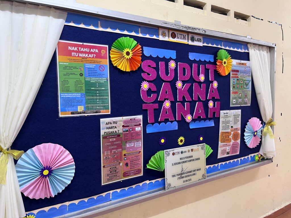 Sudut Cakna Tanah dalam Balai Islam