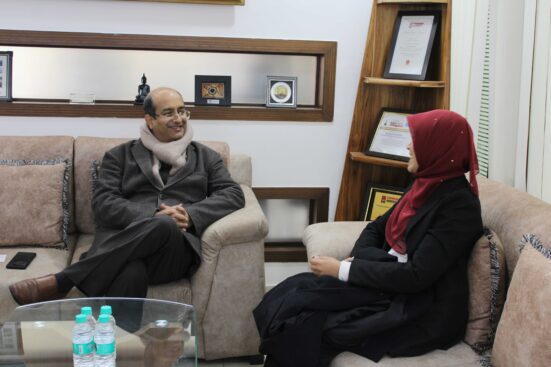 Brief meeting with Prof. Dr. Rajan Sharma, Executive Director of the CU International Affairs 